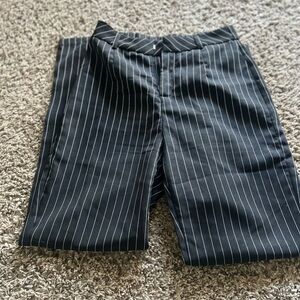Black Pinstripe Pants